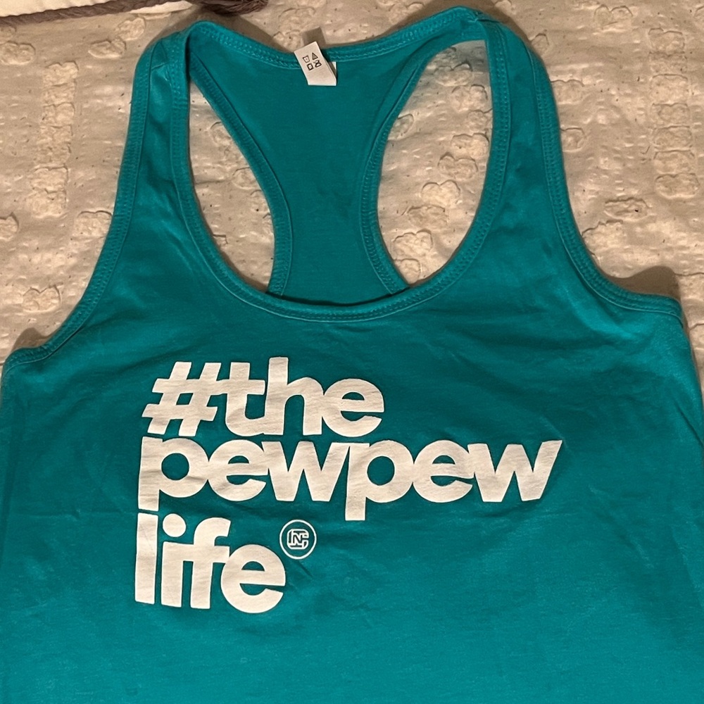The PewPewLife Racerback Tank Top